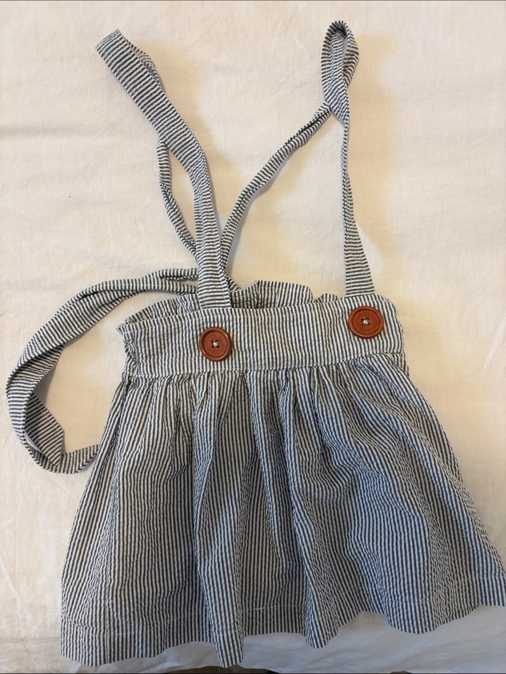 Nest and Nurture Striped Suspender Skirt